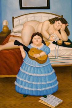Fernando Botero : Canvas painting V